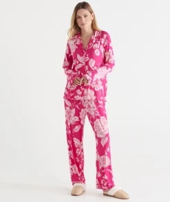 Sussan Pyjama Sets|Bcna>BCNA Floral Pyjama Set PINK