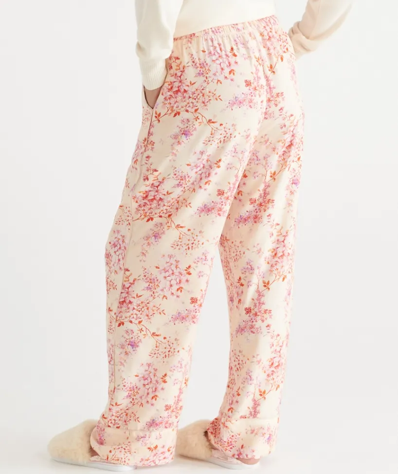 Sussan Pyjama Bottoms>Blossom Floral Print Pyjama Pant CREAM