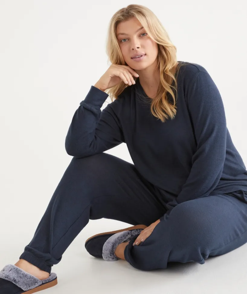 Sussan Women's Pyjama Tops|Everyday Icons>Brushed Long Sleeve Pyjama Top