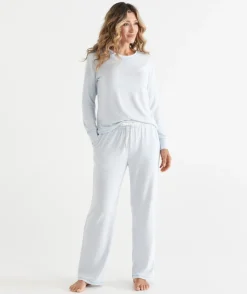 Sussan Women's Pyjama Tops|Everyday Icons>Brushed Long Sleeve Stripe Pyjama Top