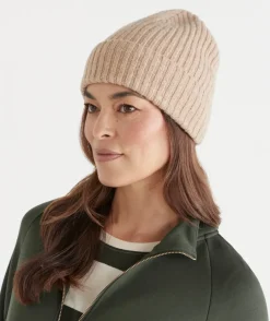 Sussan Knit Accessories|Hats>Chunky Rib Beanie PEARL