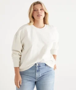 Sussan Tops|Loungewear>Ciao Embroidered Jumper - Cream CHALK