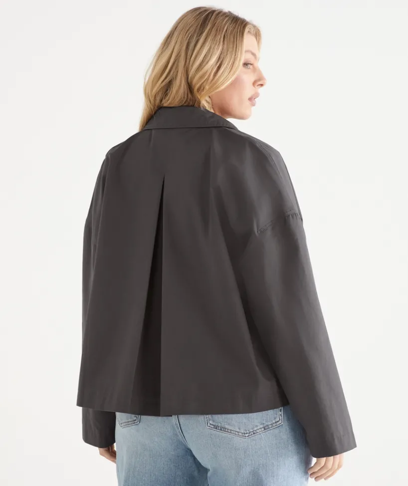 Sussan Jackets & Coats|Shackets>Cotton Parka Jacket SLATE