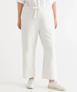 Sussan Matching Sets|Everyday Icons>Cropped Straight Leg Lounge Pant - SNOW MARLE