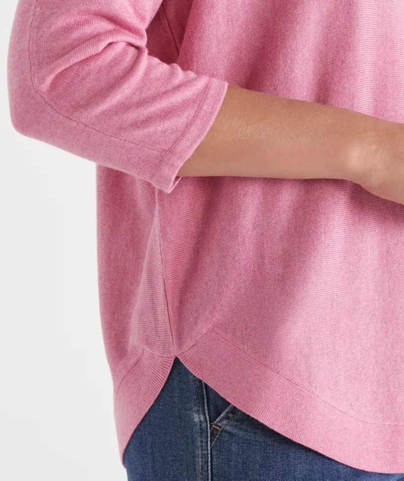 Sussan Tops|Knitwear>Curved Hem Crew Neck Jumper