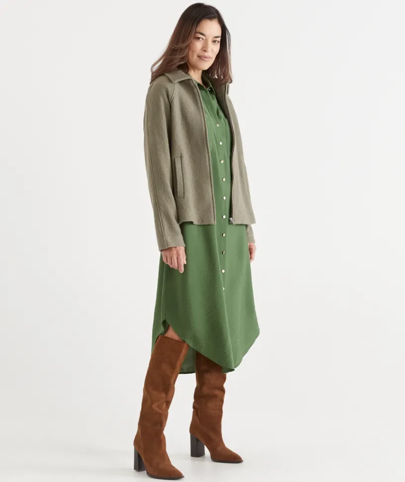 Sussan Dresses>D Ring Shirt Midi Dress