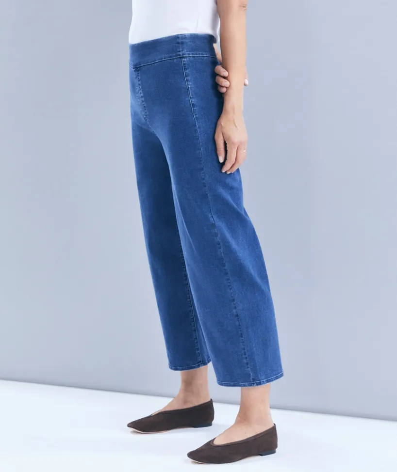 Sussan Pants|Denim>Denim Culotte - DARK WASH