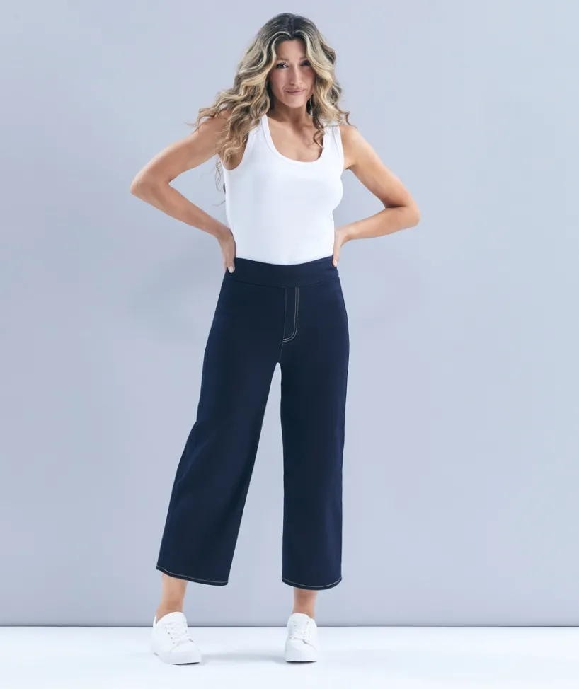 Sussan Pants|Denim>Denim Culotte - RINSE WASH