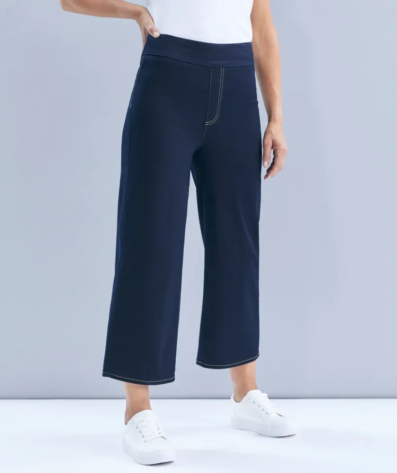Sussan Pants|Denim>Denim Culotte - RINSE WASH