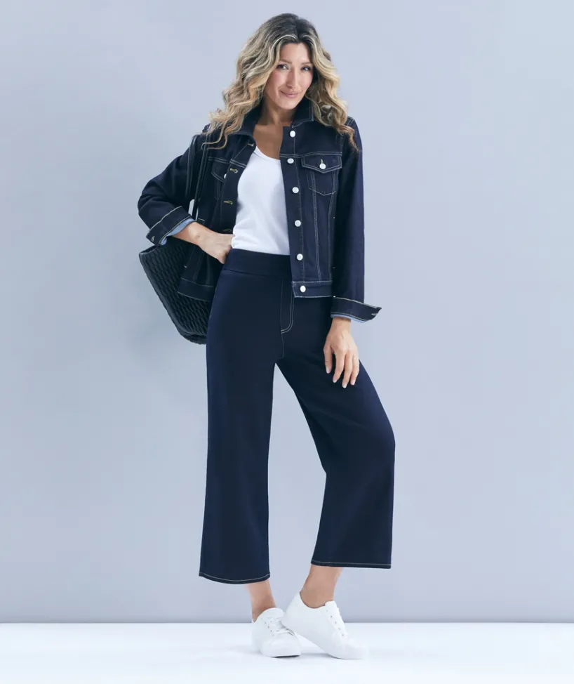 Sussan Pants|Denim>Denim Culotte - RINSE WASH