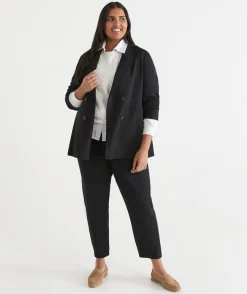 Sussan Jackets & Coats|Coats>Double Breasted Ponte Blazer