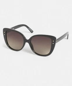Sussan Sunglasses>Fermo Oversized Sunglasses BLACK