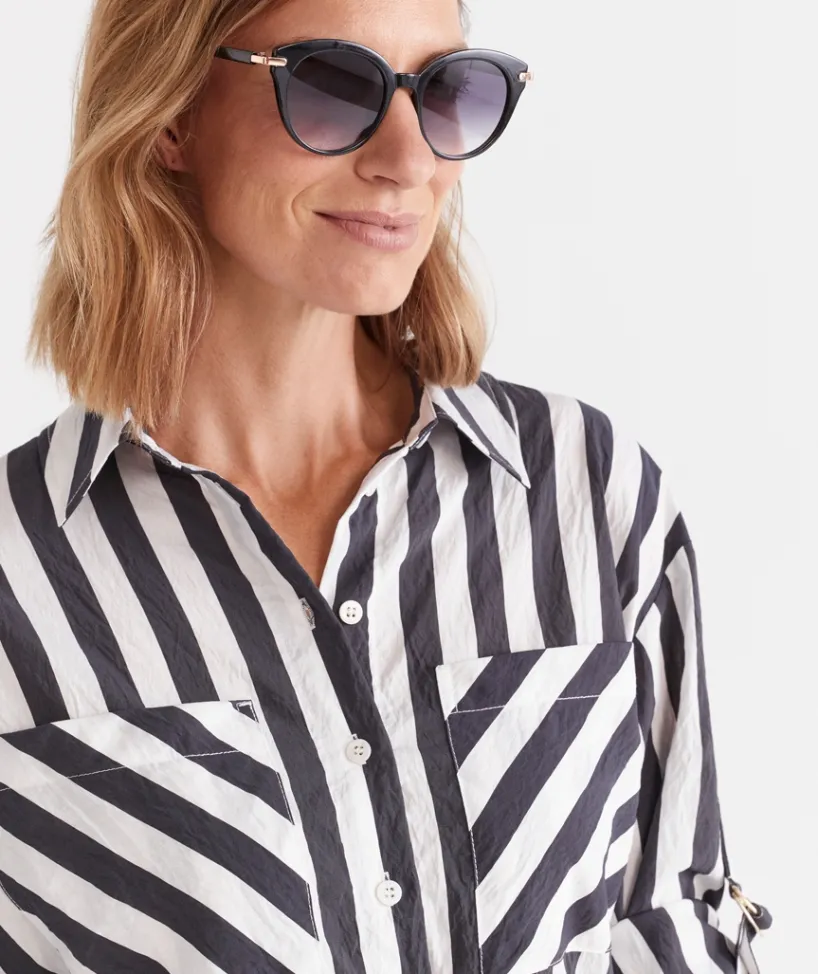 Sussan Sunglasses>Ferrara Sunglasses BLACK