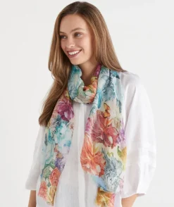 Sussan Scarves>Floral Brights Scarf MULTI