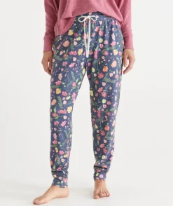 Sussan Pyjama Bottoms>Floral Print Novelty Pyjama Pant FRENCH NAVY