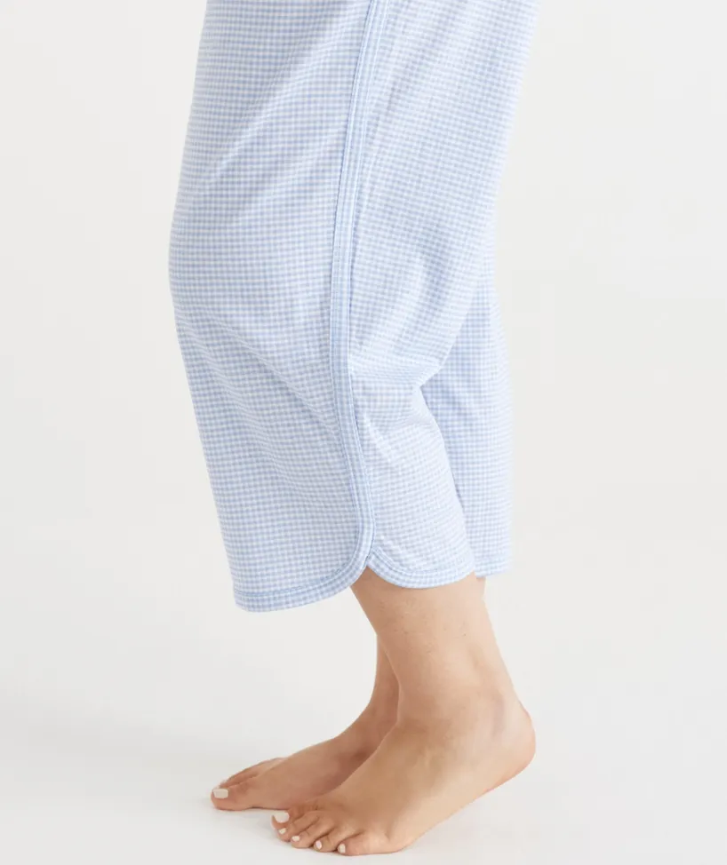 Sussan Pyjama Bottoms>Gingham 3/4 Pyjama Pant
