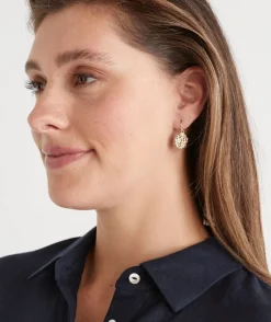Sussan Jewellery>Disc Drop Earring GOLD
