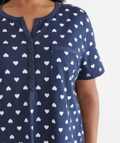 Sussan Nighties|Everyday Icons>Heart Short Sleeve Nightie