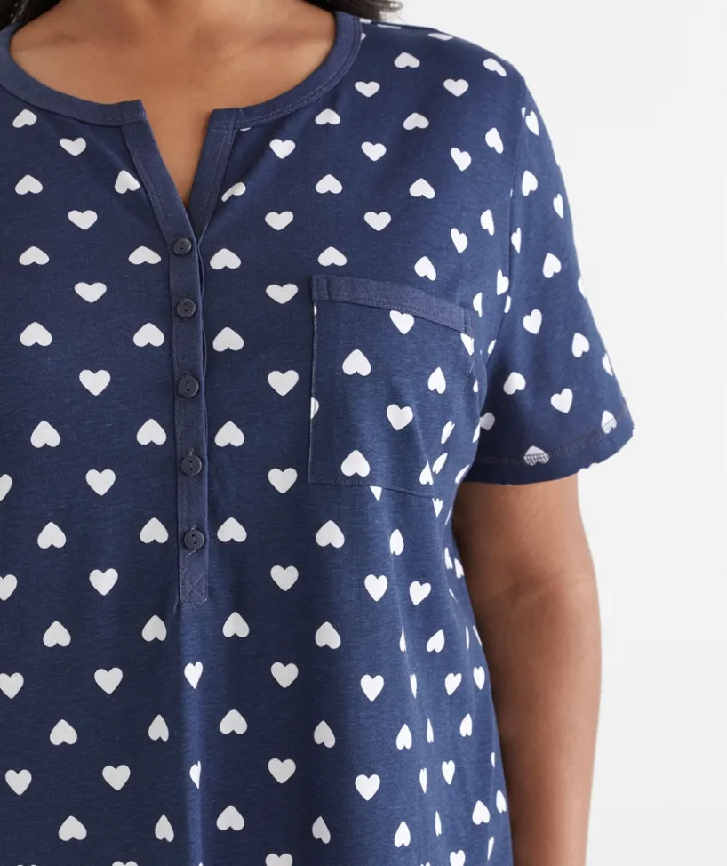 Sussan Nighties|Everyday Icons>Heart Short Sleeve Nightie