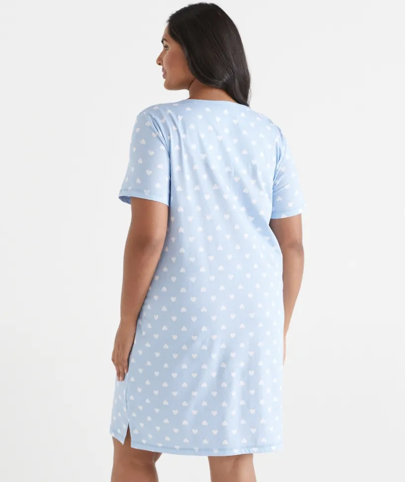 Sussan Nighties|Everyday Icons>Heart Short Sleeve Nightie