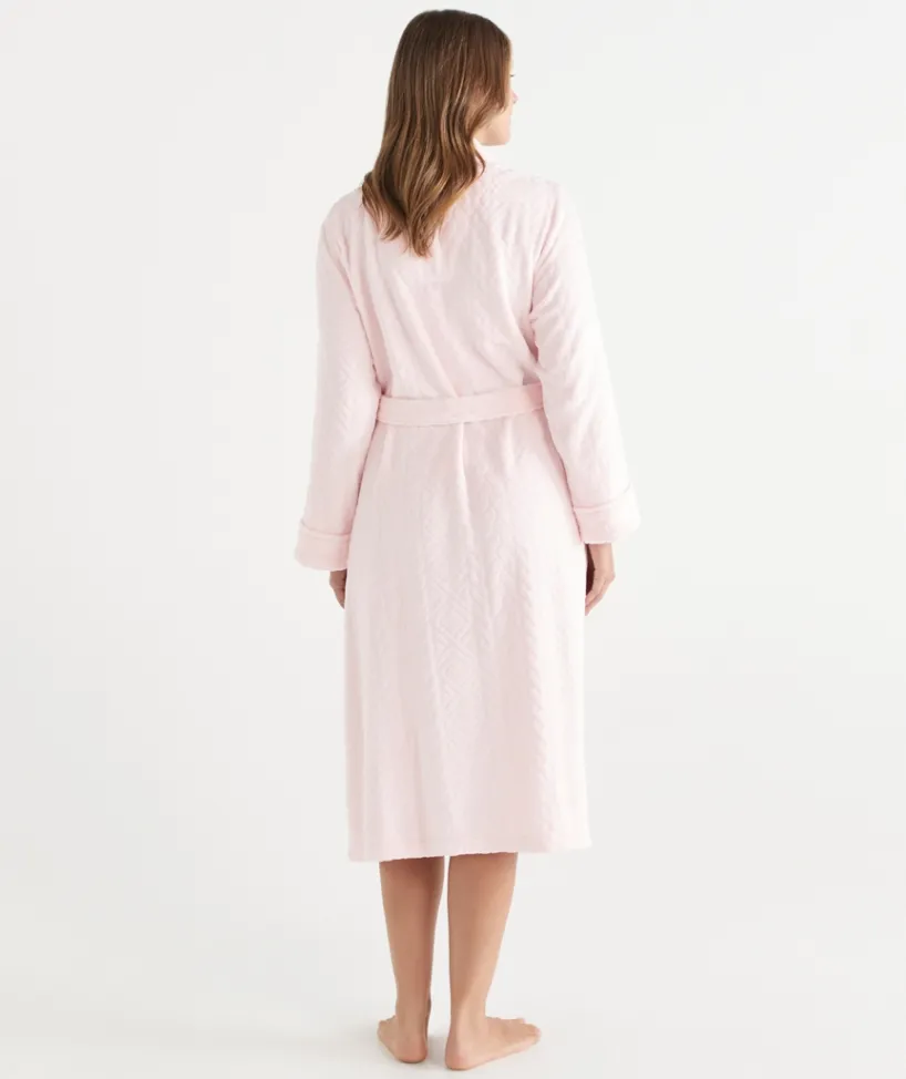 Sussan Dressing Gowns>Jacquard Fluffy Robe