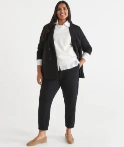 Sussan Pants|Loungewear>Jersey Relaxed Drawstring Pant - BLACK
