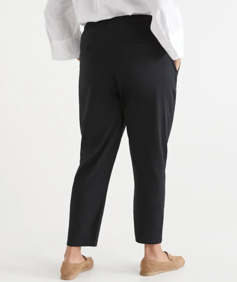 Sussan Pants|Loungewear>Jersey Relaxed Drawstring Pant - BLACK