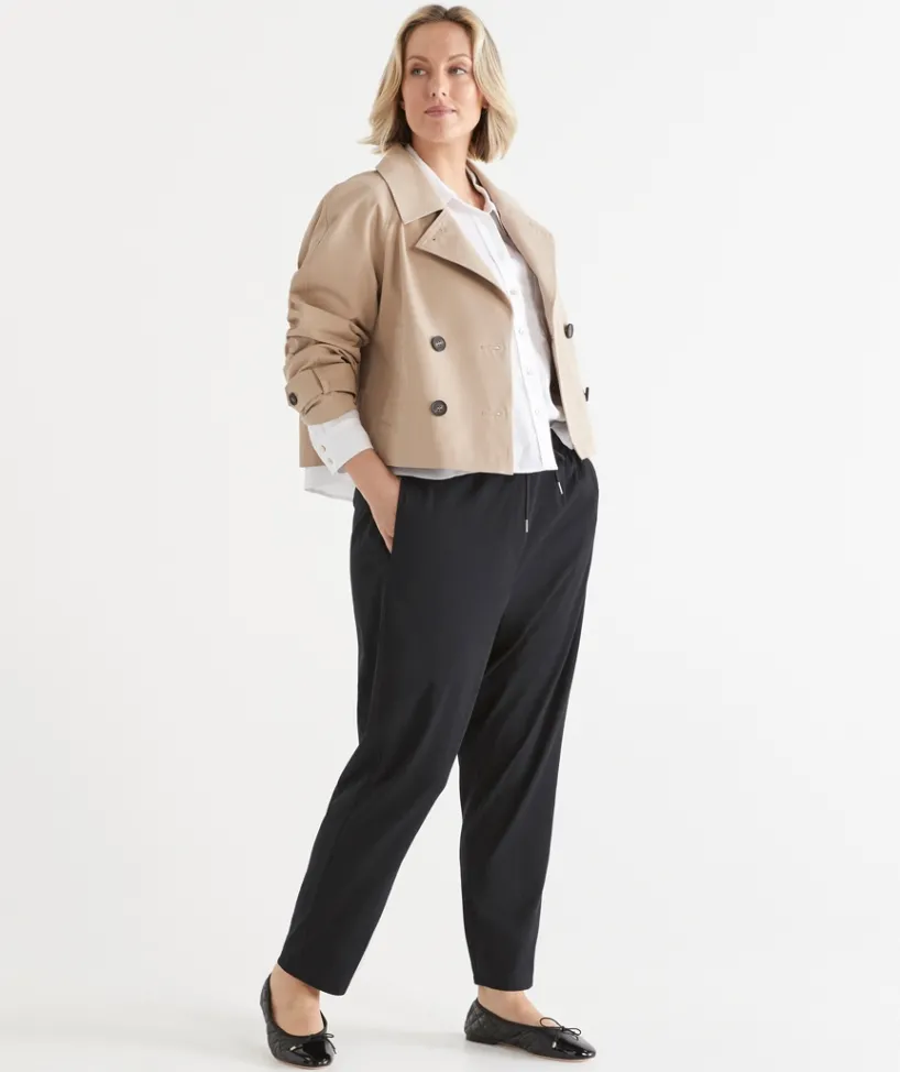 Sussan Pants|Loungewear>Jersey Relaxed Drawstring Pant - BLACK