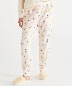 Sussan Pyjama Bottoms>Lemon Print Novelty Pyjama Pant PEACH