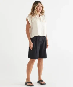 Sussan Shorts|Everyday Icons>Linen Bermuda Short