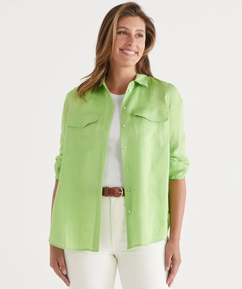 Sussan Tops|Shirts & Blouses>Linen Urban Shirt