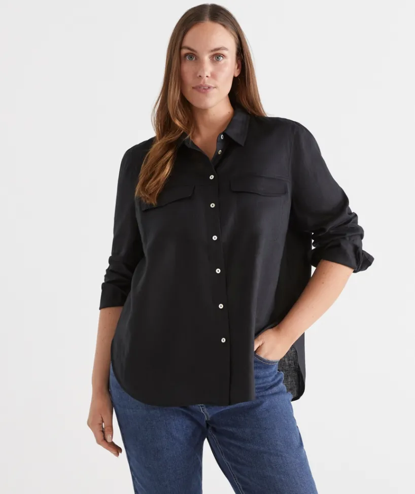 Sussan Tops|Shirts & Blouses>Linen Urban Shirt