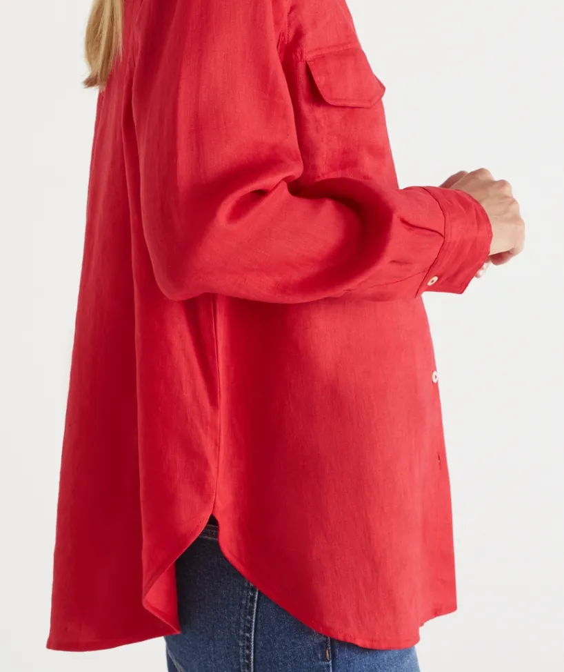 Sussan Tops|Shirts & Blouses>Linen Urban Shirt