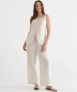 Sussan Pants|Matching Sets>Linen Wide Leg Pant