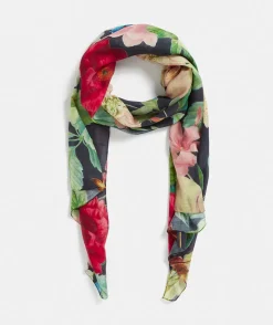 Sussan Knit Accessories|Scarves>Garden Floral Scarf MIDNIGHT