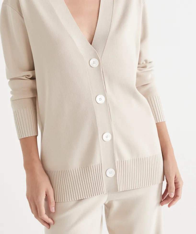 Sussan Loungewear|Lounge Sets>Milano V Neck Lounge Knit Cardigan
