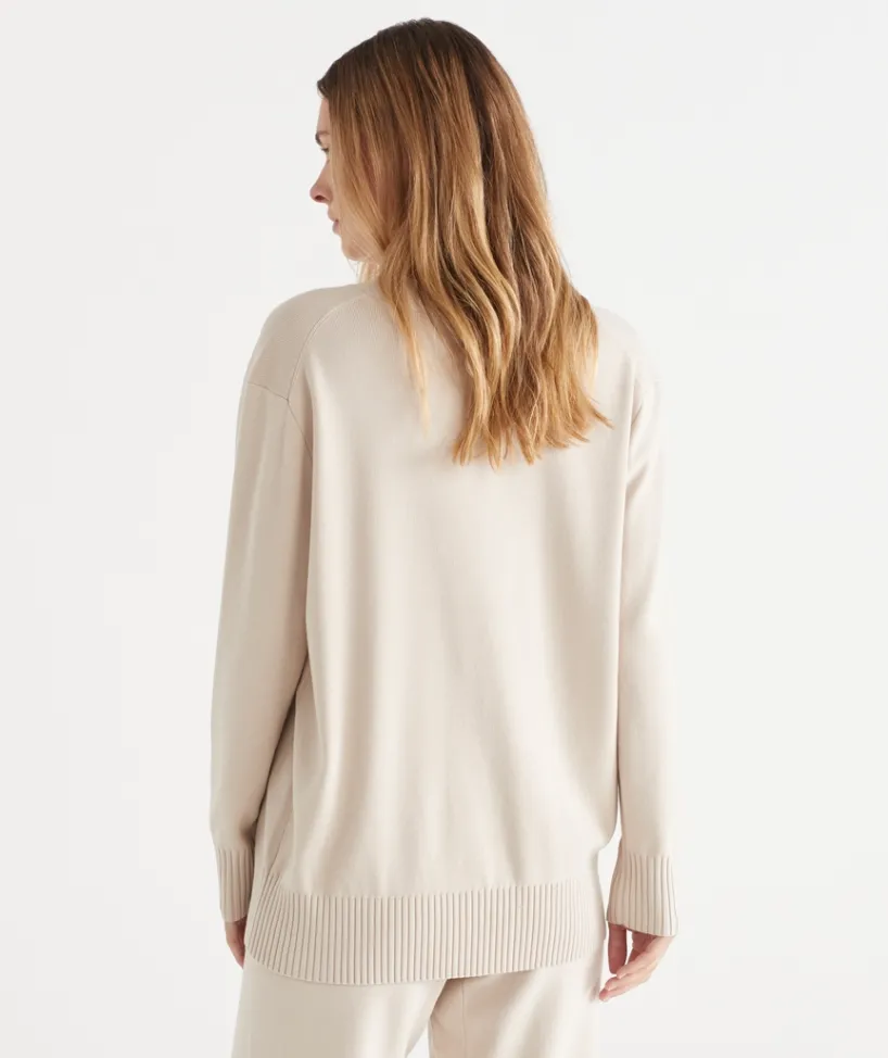 Sussan Loungewear|Lounge Sets>Milano V Neck Lounge Knit Cardigan