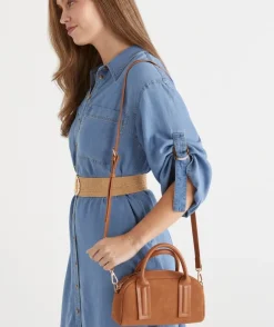 Sussan Bags>Mini Bowling Bag - TAN