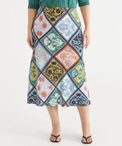 Sussan Matching Sets|Skirts>Mosaic Print Midi Skirt MULTI