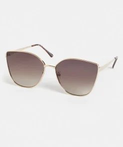 Sussan Sunglasses>Odesa Oversized Sunglasses GOLD
