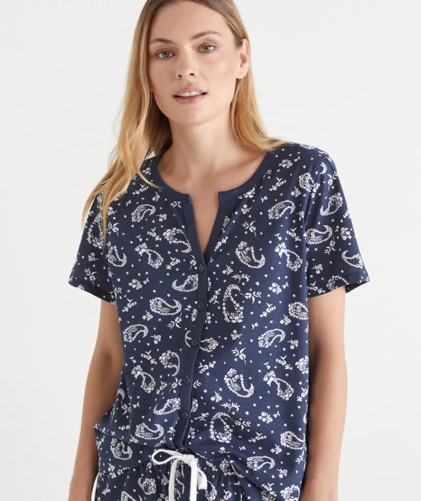 Sussan Pyjama Sets|Everyday Icons>Paisley Short Sleeve Pyjama Set