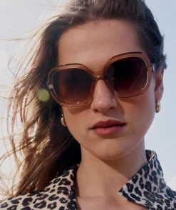 Sussan Sunglasses>Parla Oversized Sunglasses BLUSH