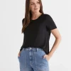 Sussan Tops|T-Shirts>Pleat Back Tee