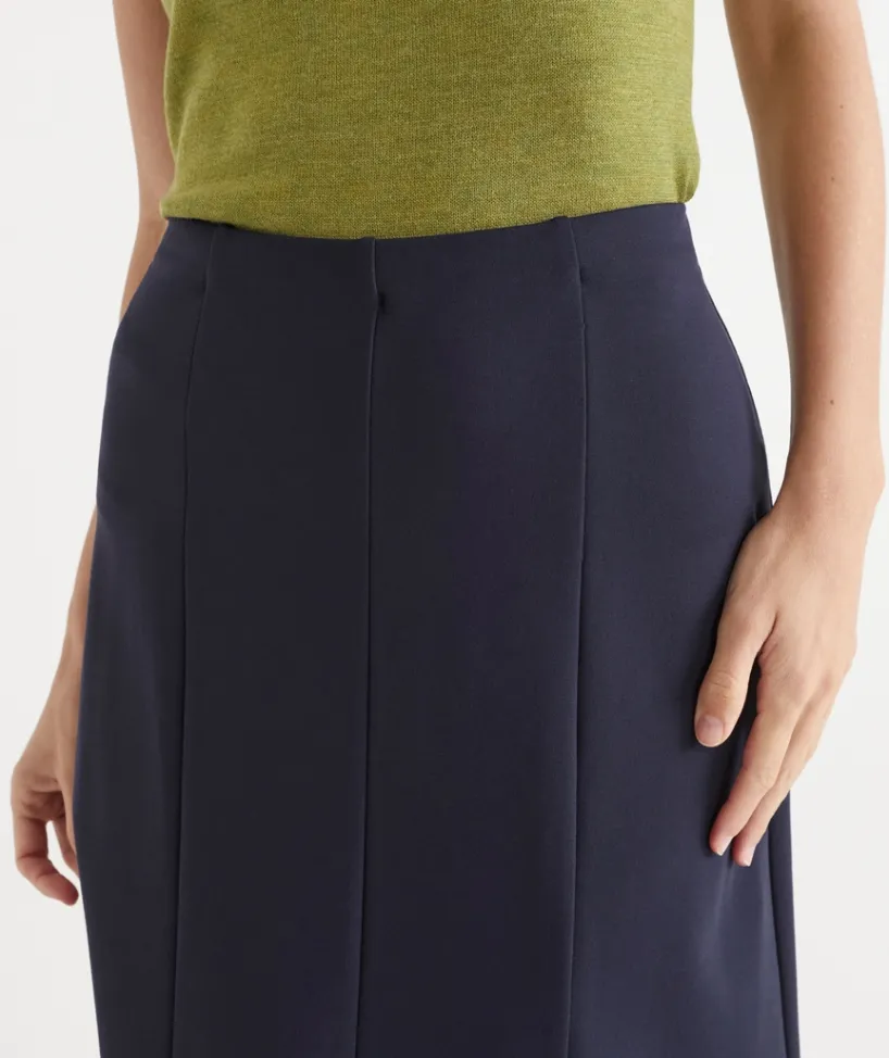 Sussan Skirts>Ponte A-Line Midi Skirt
