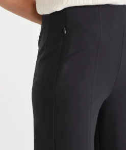 Sussan Pants|Everyday Icons>Ponte Pinstitch Culotte Pant - BLACK