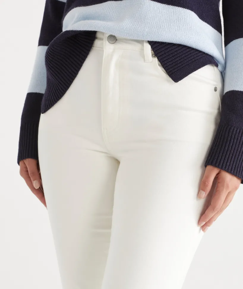 Sussan Pants|Denim>Relaxed Jean - White ANTIQUE WHITE