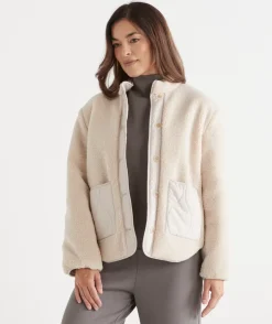 Sussan Jackets & Coats|Jackets>Reversible Puffer Jacket DOVE