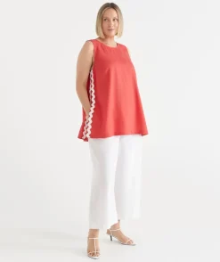 Sussan Tops|Shirts & Blouses>Ric Rac Sleeveless Tunic Top
