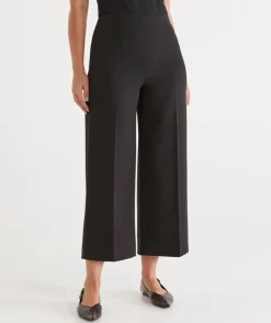 Sussan Pants|Matching Sets>Seam Detail Culotte Pant BLACK