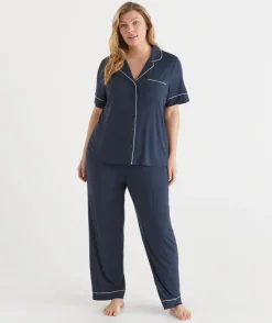 Sussan Pyjama Sets>Short Sleeve Pyjama Set MIDNIGHT